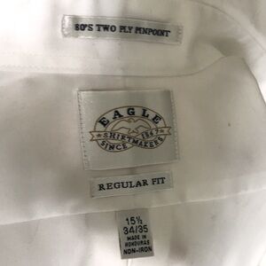 Mens shirt, white, size 15 1/2